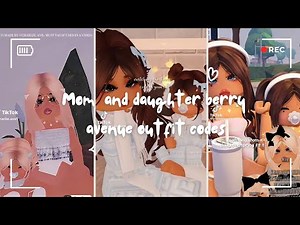 ♡꒰⁠⑅。Mom and daughter berry avenue outfit codes | Roblox