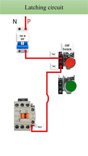 Latching Circuit Connection diagram Industry wiring #IndustrialEquipment #IndustrialAutomation #motor #Industrial #control | Resonance Automation