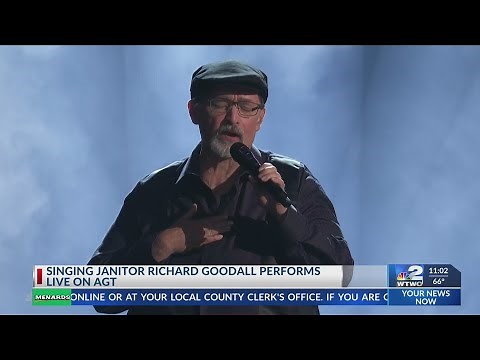 Singing Janitor Richard Goodall Performs live on AGT