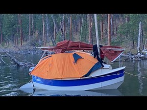 Scamp 12 sailboat sails to Wild Horse Island, Montana