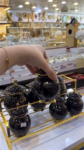 Onyx Black Royal Dinner Set | Matte & Gold Trim Luxury Set for Formal Dinners