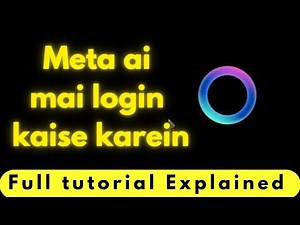 How to login in meta ai app