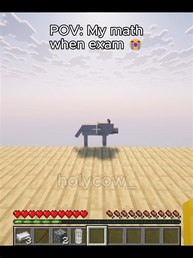 POV: My math when exam 😭#minecraft #minecraftmemes #fy #fyp | Minecraft Memes