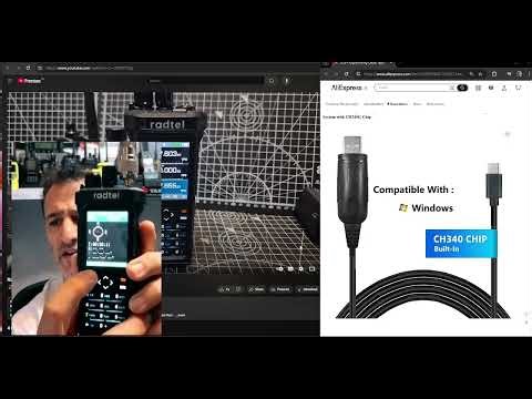 USB Cable , Radtel RT-950 , UV 98 & Pro models