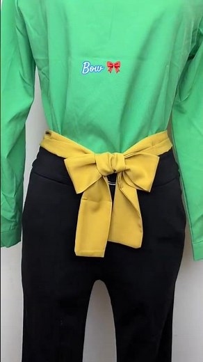 How to Tie a Perfect Ribbon Bow on a Dress |Tie a Perfect Dress Bow in 15 Second #DiyBow #StyleHacks