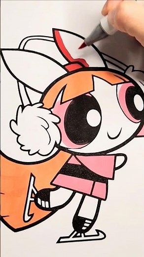 THE POWERPUFF GIRLS Coloring Page #Buttercup #coloring #powerpuffgirls #superheroes POWERPUFF GIRLS