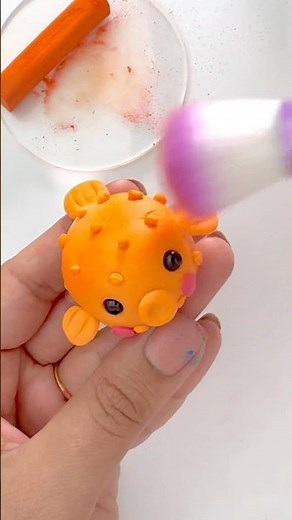 🐡 Clay puffer fish 🐡 #diy #clayart ‪@ColorsClayCraft‬