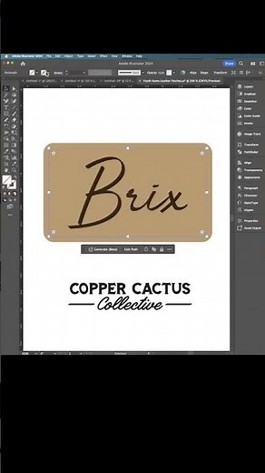 How to Make Faux Stitches for Laser Engraving Leather Patches - An Adobe Illustrator Tutorial