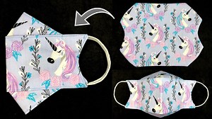 3D Face Mask Sewing Tutorial. | Rin DIY สอนพับใบเตยแบบต่างๆ