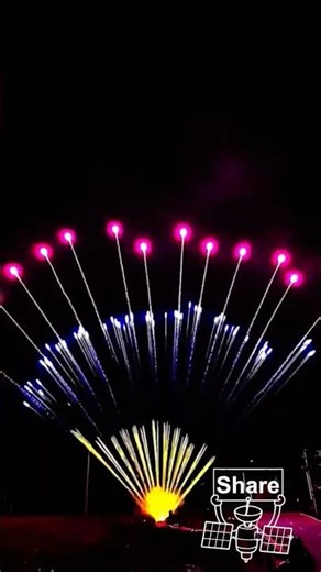 Heart Fireworks Display Symphony