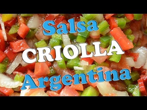 Como hacer salsa criolla argentina tradicional