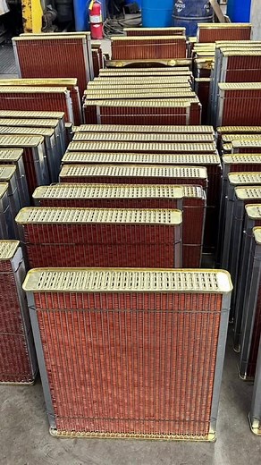 23K views · 51 reactions | ⚙️ Behind-the-scenes look at what goes into building our heavy-duty radiator cores. Every fin, every joint, and every press is done right here in the USA with quality and durability in mind! Shop here → bit.ly/USRadiator // #MadeInUSA #Radiators #BuiltToLast #behindscenes #reels #reel #fyp #foryoupage | U.S. Radiator | Facebook