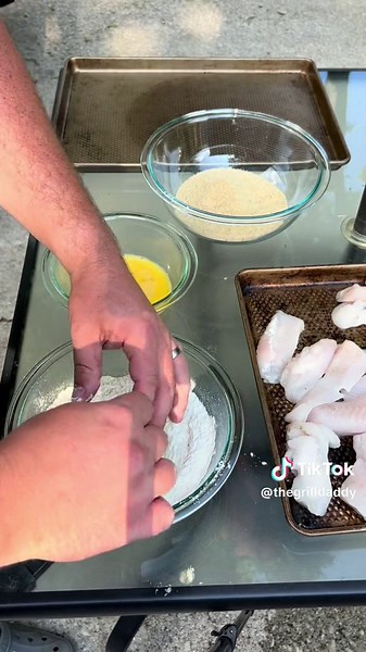 Cooking Fried Walleye on a Blackstone Griddle