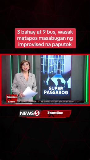 Malolos Pagsabog: Tatlong Bahay, Siyam na Bus Nabagsak