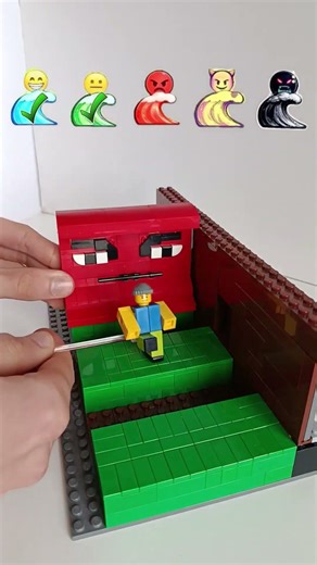 Lego roblox escape tsunami for a brainrots noob #lego #escapetsunamiforbrainrots #roblox