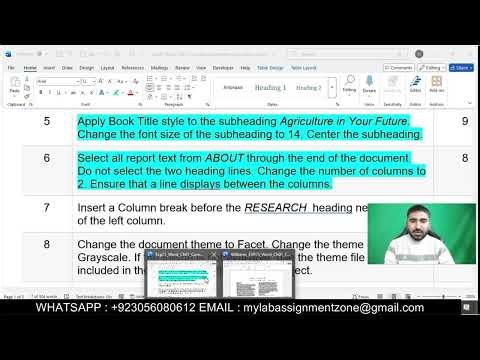 Exp25_Word_Ch01_Cumulative Assessment Agriculture | Word Ch01 Cumulative Assessment – Agriculture