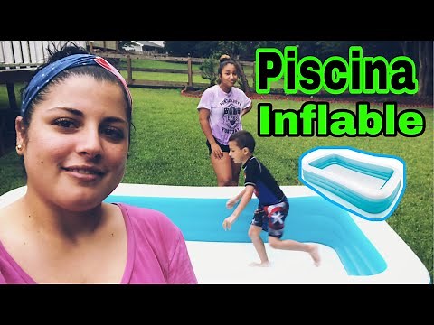 PISCINA INFLABLE EN EL JARDÍN!!!!