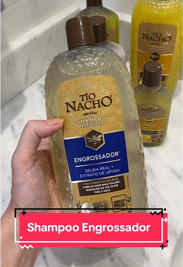 Tio Nacho Engrossador: Volume e Balanço Para Cabelos