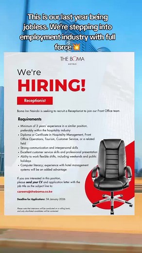 Exciting Receptionist Job Vacancies in Kenya 2026