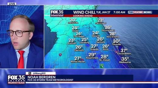 LIVE: Major cold coming to central Florida this week. Tracking 20s and possibly another storm with Meteorologist Noah Bergren. | FOX 35 Orlando