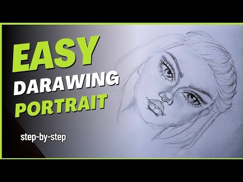 Easy Portrait Drawing Using Basic Geometric Shapes | Step-by-Step Tutorial for Beginners
