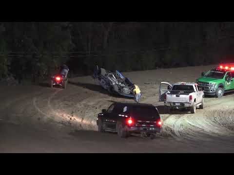 Mike Fritz rollover at Mt Pleasant Speedway, Michigan on 09-19-2025!!