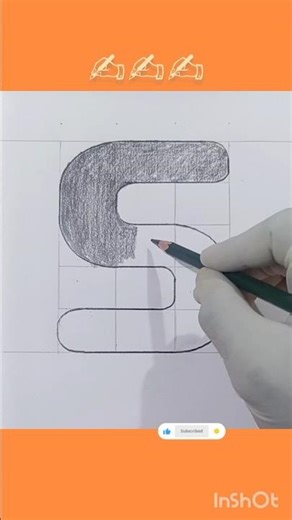 How to Draw Block Letter S ✍️ #drawingtutorial #art