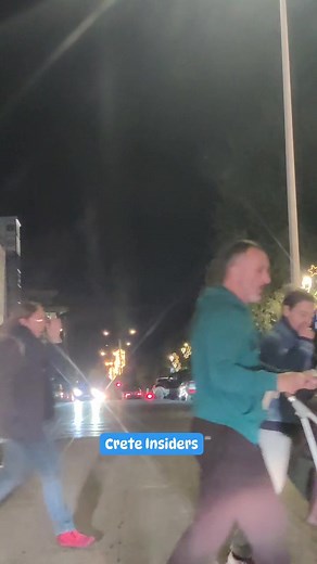 Driving through the center of Chania tonight 😊 | Crete Chania