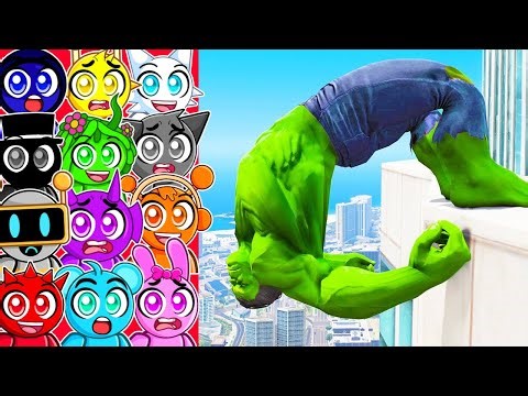 Reacting to CRAZIEST GTA 6 HULK RAGDOLL Fails!
