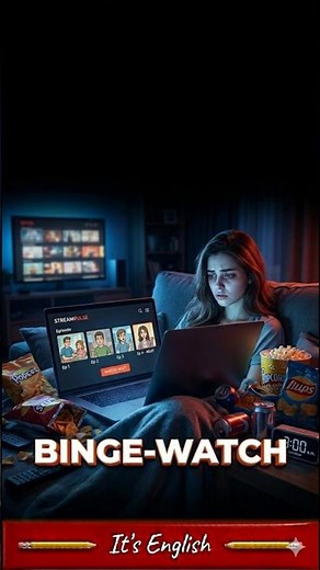 "Binge-Watch" Meaning | Easy English Phrase Explained with Examples