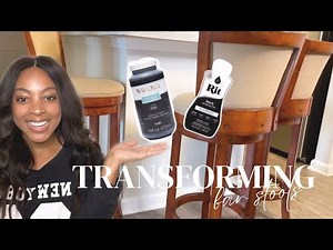 DIY | Transforming Bar Stools Using Rit Fabric Dye and Waverly Inspirations Paint