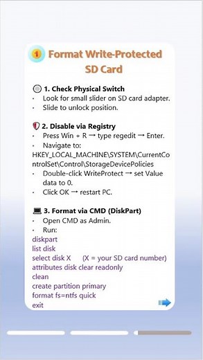 🔒 Micro SD Card Is Write-Protected? Fix & Format It!#sdcard #unlock