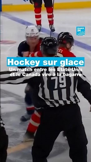 #Hockey sur glace : un match entre les #ÉtatsUnis et le #Canada vire à la bagarre