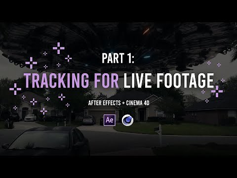 Tracking For Live Footage (Part 1) - After Effects & Cinema 4D Tracking TUTORIAL