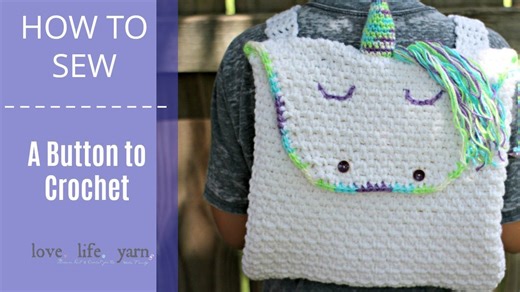 How to Sew a Button to Crochet