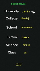 Learn Hausa language #fbreelsfypシ゚viralシ #reelsfacebook | Iro Na Iro