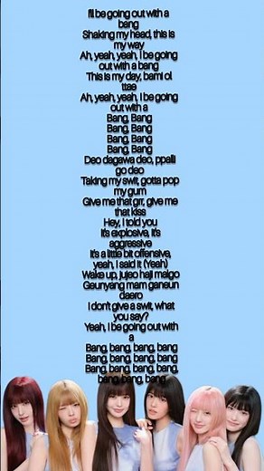BANG BANG - IVE Song #lyrics #ive #kpop #bangbang
