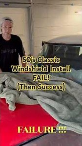 Classic Car Windshield Installation #automobile #carrestorationproject #diy