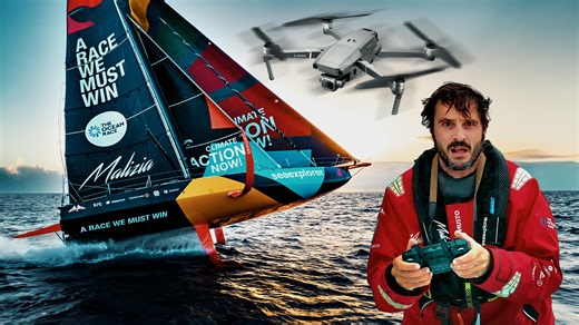 43K views · 966 reactions | Get ready for the most stunning drone shots from The Ocean Race 2022-23! Our Onboard Reporters brave rough seas and cramped quarters to capture the action like never before. See the remotest parts of our oceans, with footage edited onboard and sent via satellite. 100% organic, AI-free drone visuals! | The Ocean Race | Facebook