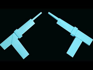 Paper pistol-Make simple & easy origami paper Gun without glue-paper crafts