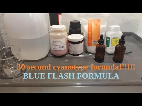 18 TIMES! FASTER THAN CLASSIC CYANOTYPE! "Blue flash 2 step formula"