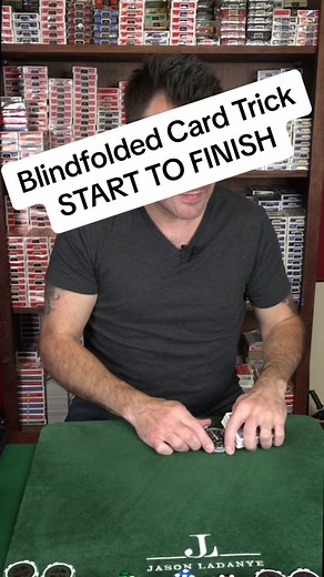 It’s almost like I’ve already been practicing this while blindfolded for decades… like what a professional would do. #magician #cardtricks #cardmagic #blind #blindfolded #fyp #fypシ