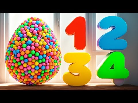 Learn Numbers with Color Balls - Numbers & Shapes Collection for Children