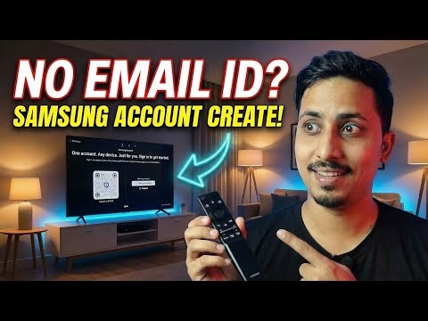 How to Create Samsung Account on Samsung TV WITHOUT Email (2026 Easy Trick!)