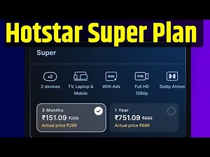 Hotstar super plan 2 devices | Jio hotstar super plan details | jioHotstar Super Plan for Tv in ₹149