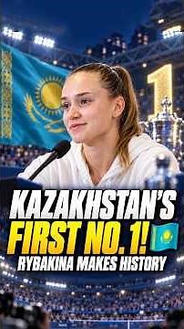Rybakina Becomes Kazakhstan’s First-Ever World No. 1 🥹 | US Open 2026 #rybakina #zheng #highlights