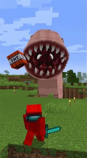 Minecraft Imposter vs Bridge Worm madness #amongus #among #us #among_us #amongus_video