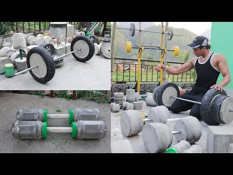 How to make gym equipment at home | Homemade gym equipment - Anish Fitness