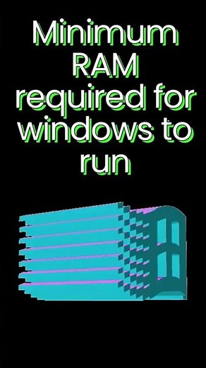 Windows Minimum RAM 1995–2025 💻 | Windows 95 to 11 #shorts #windows