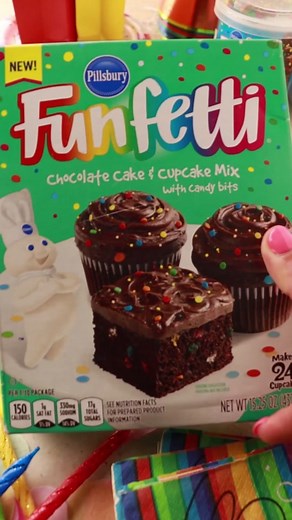 Did you know that it’s National Chocolate Cake Day?!🍫 #funfetti #fyp #baking